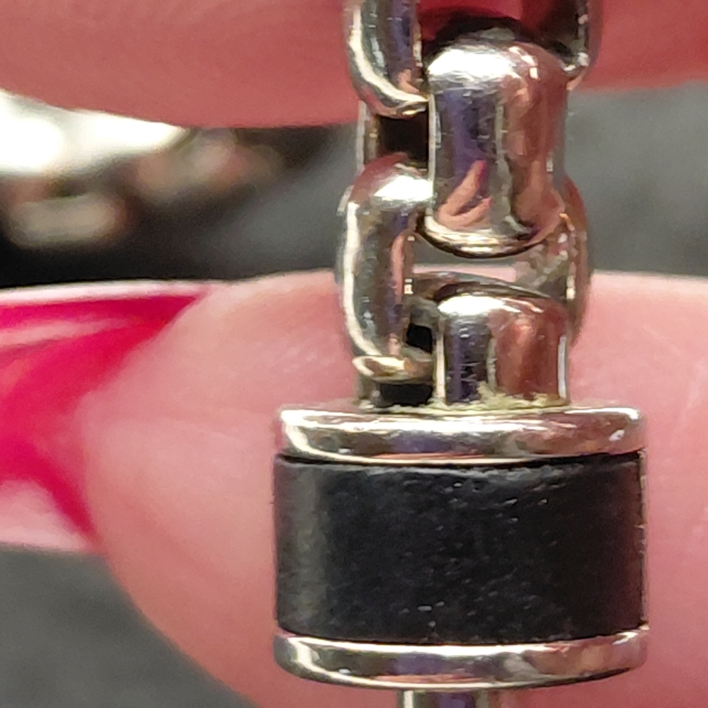 Louis Vuitton  M62592 Silver Bracelet Chain Monogram-eclipse - Picture 7 of 11